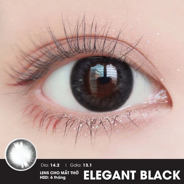 Vivimoon 1 bên Lens cho mắt thở 6 tháng Elegant Black - 3 độ