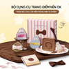 Bộ 6 Dụng Cụ Trang Điểm AMORTALS Ok Foundation Tools Set - Gồm 3 Bông Mút + Cọ Tán Nền + Giấy Pha Nền + Hộp Đựng