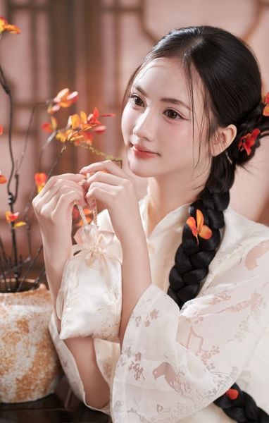 Vivimoon 1 bên Lens cho mắt thở 6 tháng Fading Petal - 0 độ
