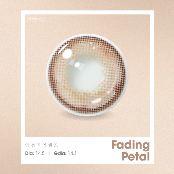 Vivimoon 1 bên Lens cho mắt thở 6 tháng Fading Petal - 0 độ