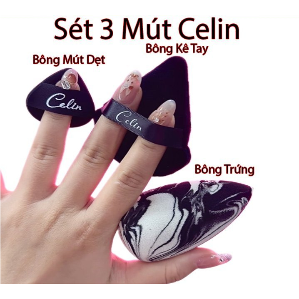 Set 3 bông phấn Celin