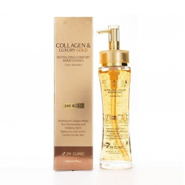 Tinh Chất Dưỡng Trắng Vàng 24K 3W Clinic Collagen & Luxury Gold Revitalizing Comfort Gold Essence 150ml
