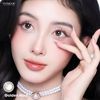 1 bên Lens cận khóa ẩm VIVIMOON màu nâu tự nhiên Golden Hour, kính áp tròng hạn sử dụng 1 tháng - 0 độ