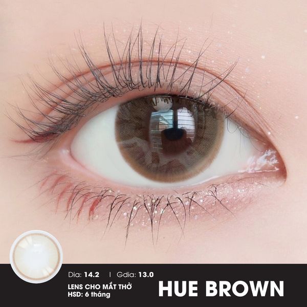 Vivimoon 1 bên Lens cho mắt thở 6 tháng Huế Brown - 0 độ
