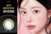 Vivimoon 1 bên Lens cho mắt thở 6 tháng Huế Brown - 0 độ