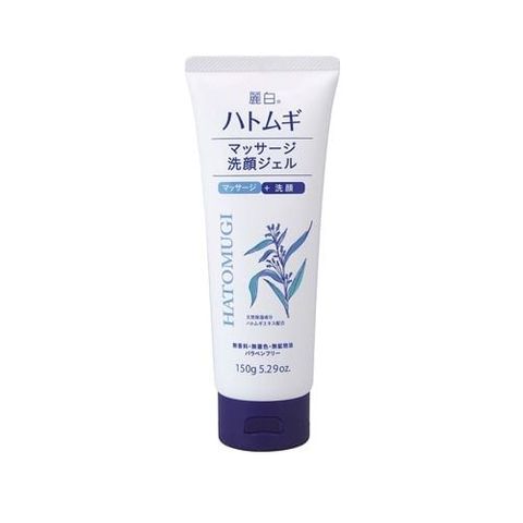 Sữa rửa mặt massage chiết xuất hạt ý dĩ Hatomugi Massage Cleansing Gel (150g)