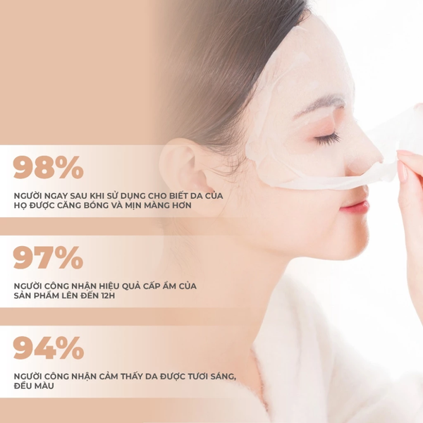 Mặt Nạ Tinh Chất Gạo Lên Men, Dưỡng Sáng & Làm Đều Màu Da BNBG Vita Genic Shining Jelly Mask 30ml