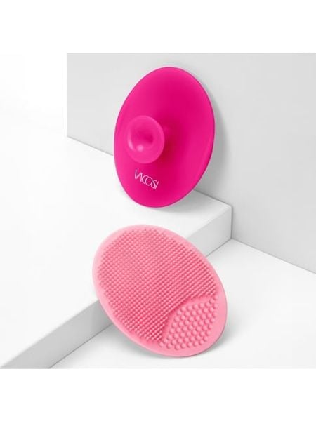 Miếng Rửa Mặt Vacosi Silicone Đa Năng Cỡ Lớn Hồng Nhạt DC12-HL Mufe Mofe - Silicone Face Cleanser Large Pink