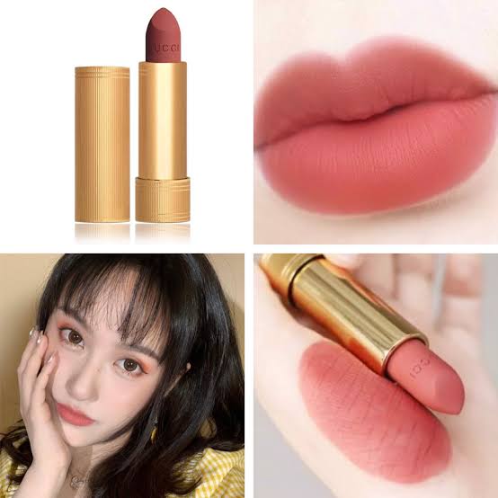 Son Gucci 208 They Met in Argentina Màu Hồng Cam Đất