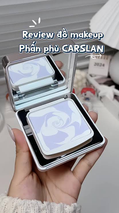 Phấn Phủ Carslan Dạng Nén Nhạy Cảm Màu Tím 8g Black Magnet Soft Focus Powder 2.0