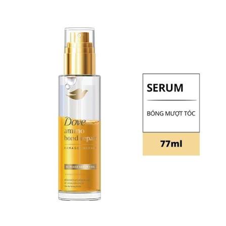 Serum Dưỡng Tóc Bóng Mượt 2in1 Dove Amino Bond Repair Bi-Phase Serum + Oil 77ml