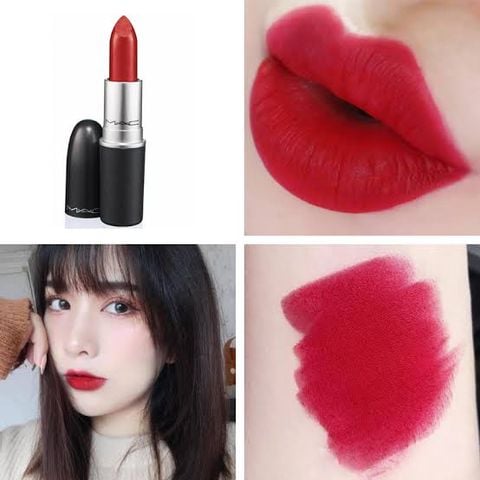 Son Thỏi MAC Siêu Lì 707 Ruby Woo - Đỏ Cổ Điển 3g Retro Matte Lipstick