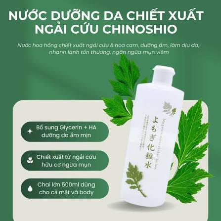 Nước Dưỡng Da Chiết Xuất Lá Ngải Cứu Chinoshio Mugwort Natural Skin Lotion 500mL