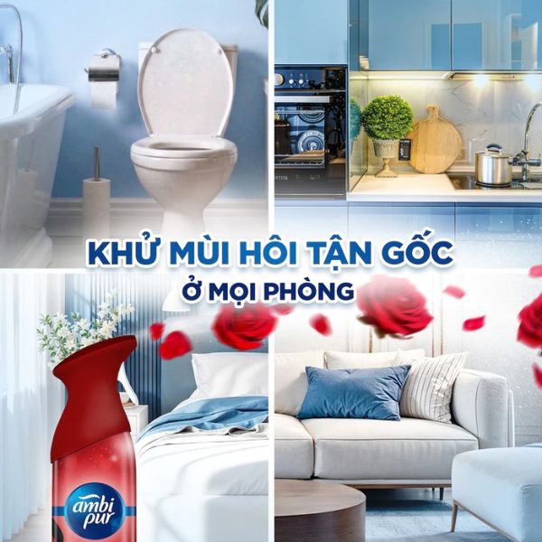 Xịt phòng khử mùi Ambi Pur hương nước hoa Downy Đam Mê 275ml