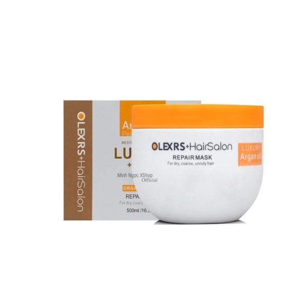 Kem Ủ Tóc Olexrs Luxury Argan Oil Organic Biotin Repair Mask 500ml
