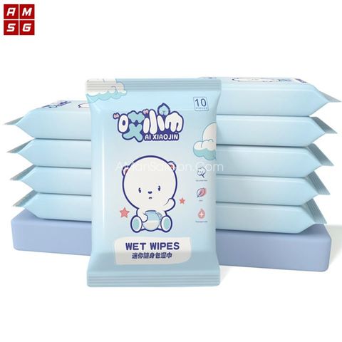 Khăn Giấy Ướt Oxilim mini ( Bịch 8 túi )