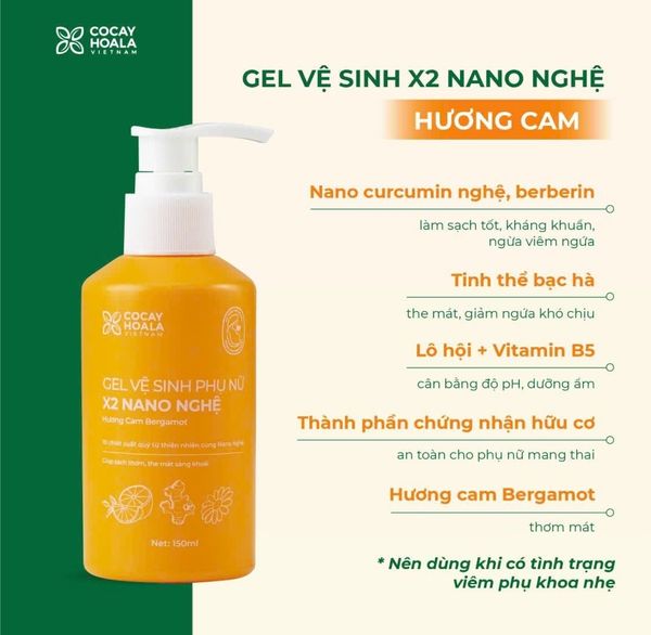 Cỏ Cây Hoa Lá Gel vệ sinh x2 nano nghệ 150ml
