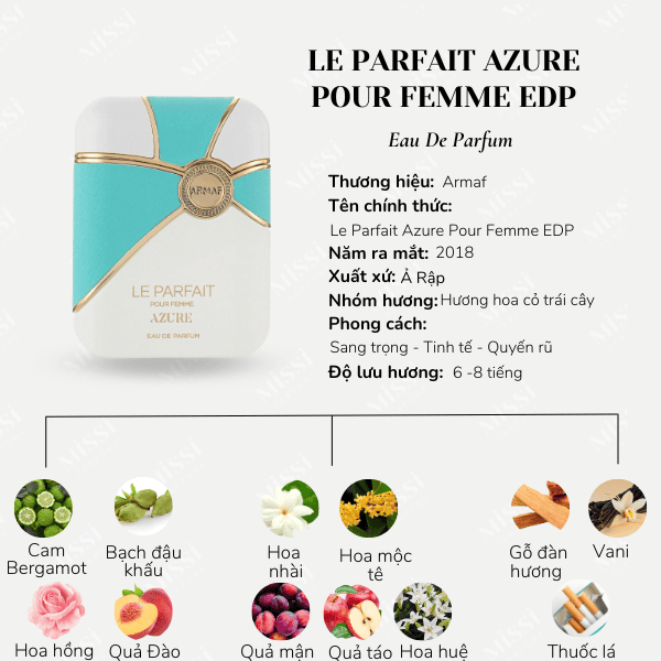 Nước Hoa Nữ Armaf Club De Nuit Le Parfait Azure EDP 100ml