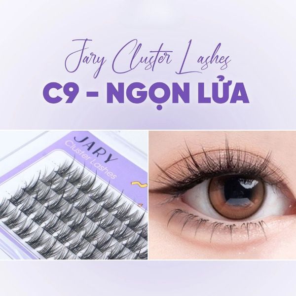 Lông Mi Giả Jary Cluster Lashes Hộp 5 Hàng - C9 Ngọn Lửa