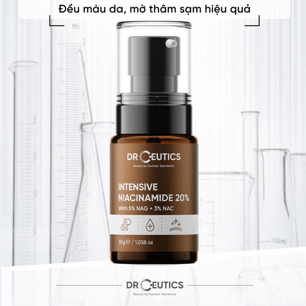 Tinh Chất Sáng Da, Kiềm Dầu DRCEUTICS B3 Niacinamide 12% + NAG 5% 30g
