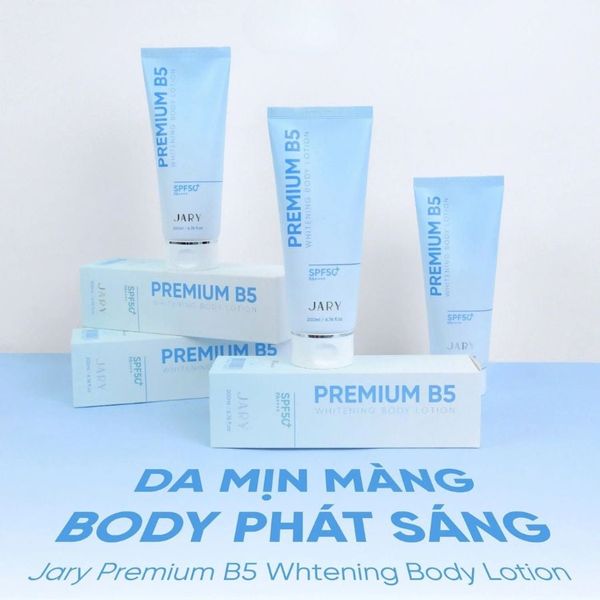 Kem Dưỡng Jary Body B5 Premium Whitening Body Lotion Lên Tone Da 200ml