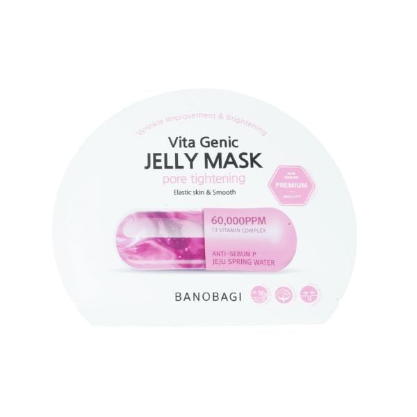 Mặt Nạ Banobagi Thu Nhỏ Lỗ Chân Lông, Kiểm Soát Nhờn 30g Premium Vita Genic Jelly Mask - Pore Tightening