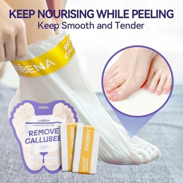 Mặt Nạ Da Chân Lanbena Foot Peel Mask Làm Sạch Tế Bào Chết