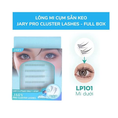 Lông Mi Giả Jary Pro Cluster Lashes Sẵn Keo 6 Hàng  - LP101 Mi Dưới
