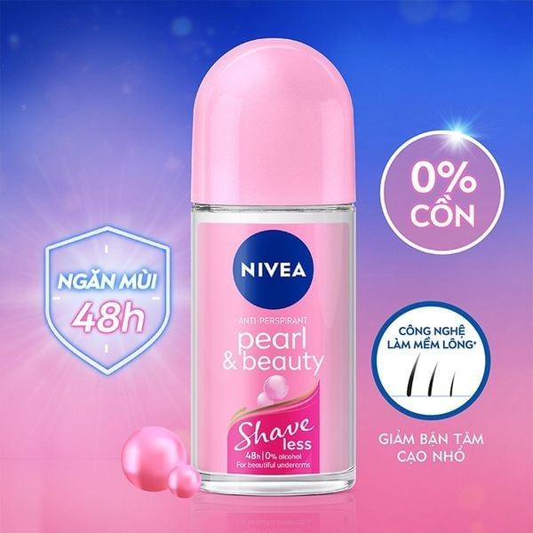 Lăn Ngăn Mùi Nivea Pearl & Beauty Shaveless Ngọc Trai Đẹp Quyến Rũ