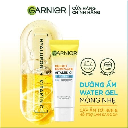 [Mini] Kem Dưỡng Garnier Mỏng Nhẹ Cấp Ẩm & Sáng Da 20ml Bright Complete Vitamin C Water-Gel