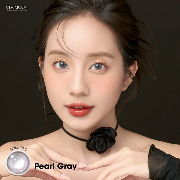 Lens 1 ngày - Kính áp tròng Pearl Gray - Nâu xám ngọc trai, cuốn hút và sang trọng