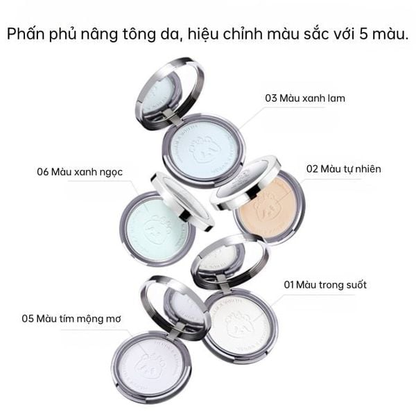 Phấn phủ nén Menow x Panda Velvet Mist Complexion 21g