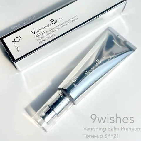 Kem Dưỡng Trắng Da & Se Khít Lỗ Chân Lông 9 Wishes Premium Vanishing Balm 50ml