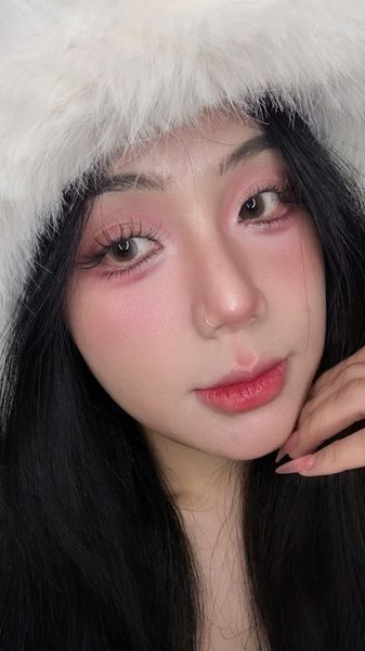 1 bên Lens cận khóa ẩm VIVIMOON màu Sandkiss kính áp tròng hạn sử dụng 1 tháng - 0 độ