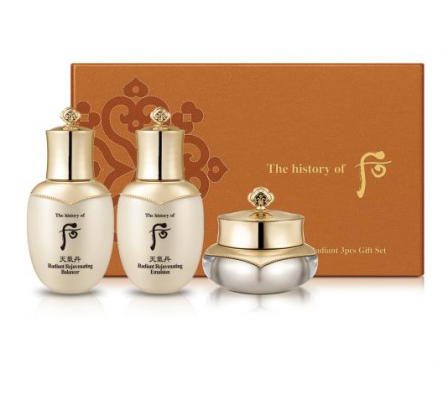 Bộ dưỡng tái sinh da Whoo Cheongidan Radiant 3pcs Gift Set 60ml