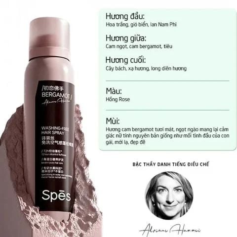 Dầu Gội Khô SPES Làm Sạch, Tóc Bồng Bềnh, Không Bết Tóc Washing-free Hair Spray 150ml