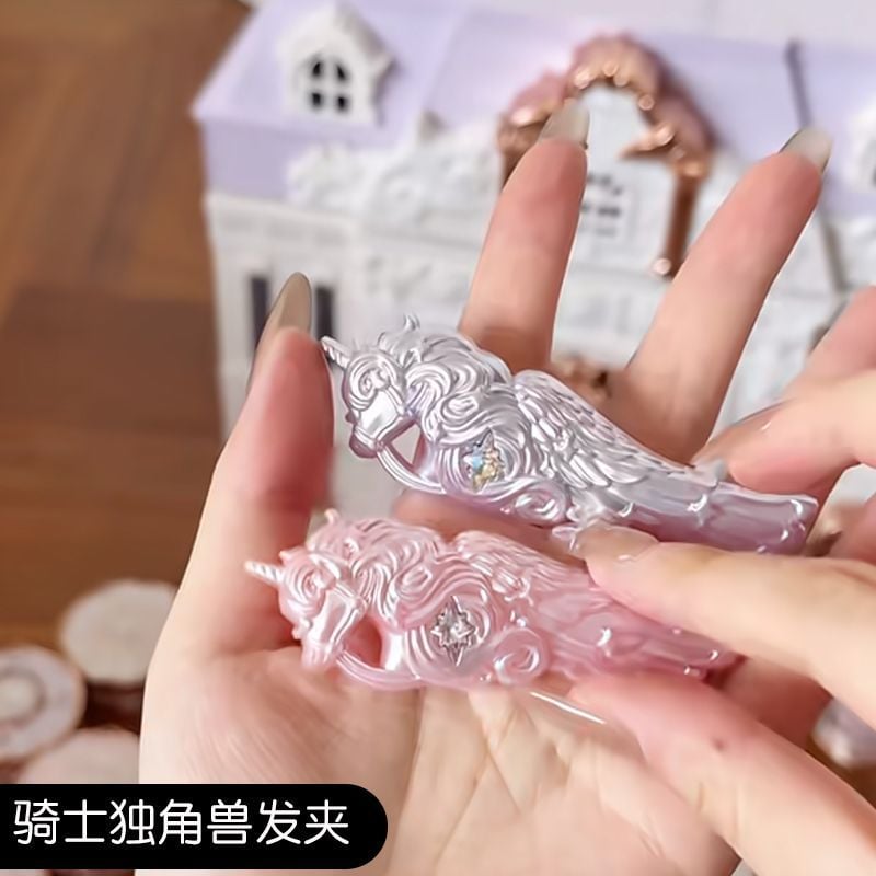Kẹp Tóc Knight Unicorn Cloud Hiệp Sĩ Kỳ Lân Flower Knows