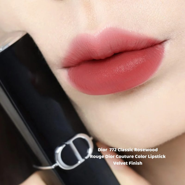 Son Highend Dior Rouge Couture Colour Velvet & Satin Finishes Lipstick #772 Classic Rosewood Velvet Finish mini