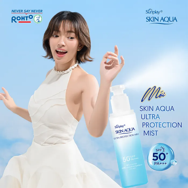 Xịt Chống Nắng Sunplay Bảo Vệ Đa Chiều SPF50+ PA++++ 60ml Skin Aqua Ultra Protection Mist