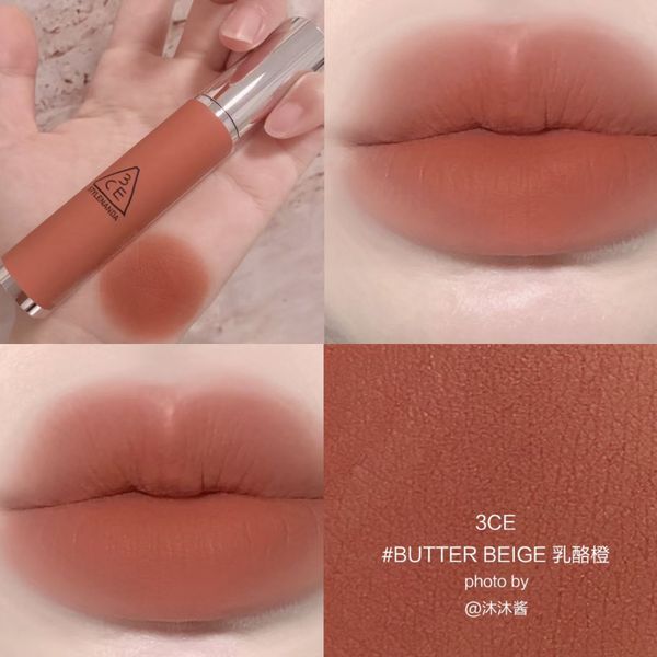 Son Lì 3CE Mịn Môi Butter Beige - Cam Nude 4g
