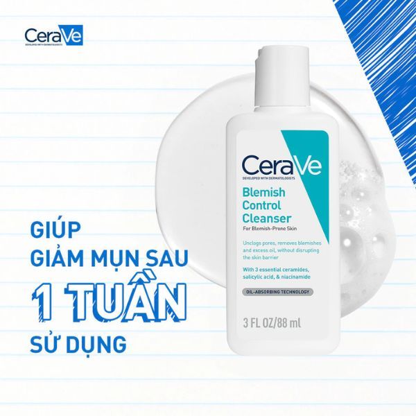 Sữa Rửa Mặt CeraVe Giúp Ngừa Mụn 236ml