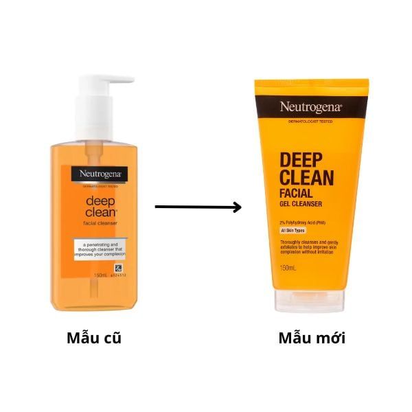 Sữa Rửa Mặt Neutrogena Làm Sạch Sâu Dạng Gel 150ml Deep Clean Facial Gel Cleanser