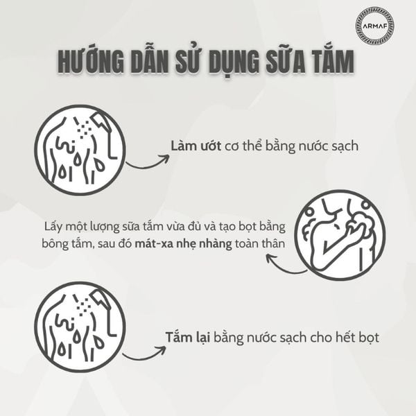 Gel tắm hương nước hoa nữ Armaf Club De Nuit Woman Shower 360ml