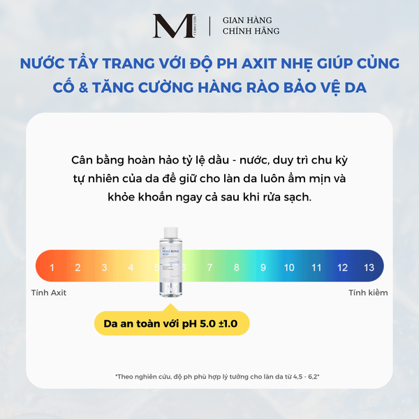 Nước Tẩy Trang Làm Sạch Sâu Cấp Ẩm Và Làm Dịu Da MELOMELI B5 HYALURONIC ACID CLEANSING WATER