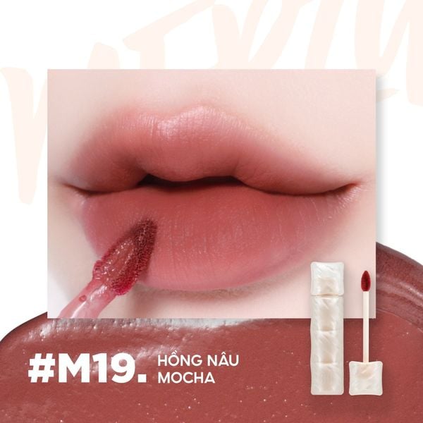NEW] Son Phao Kem Lì Mềm Mịn Như Bơ, Lâu Trôi Merzy Puffer Mellow Tint 3.7g