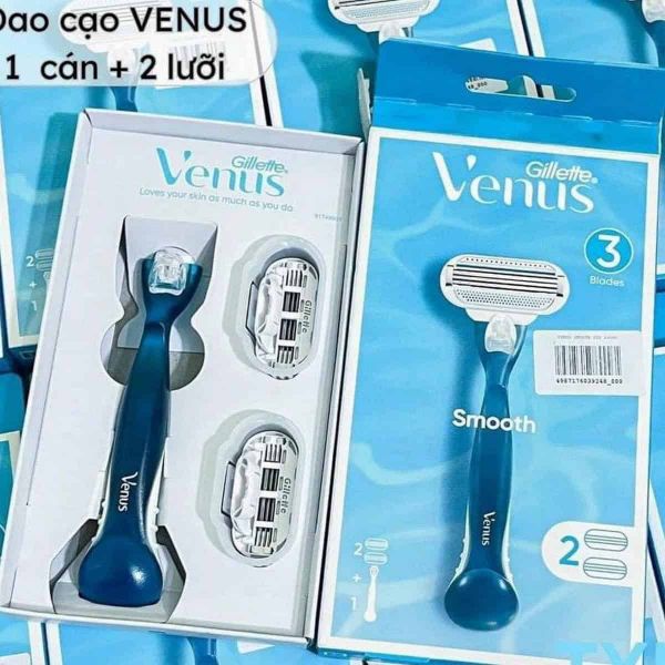 Dao Cạo Cho Nữ Gillette Venus Smooth 2UP Mang đến trải nghiệm cạo mượt mà & an toàn