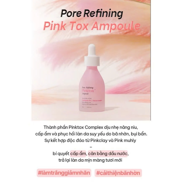 Serum Derladie Niacinamide 20% + Zinc Pca 1% Giảm Mụn, Mờ Thâm Đỏ 30ml
