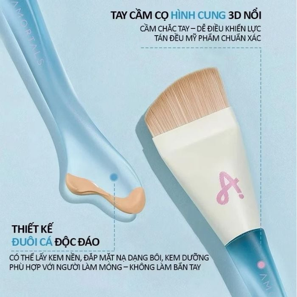 Bộ Cọ + Mút Đánh Kem Nền AMORTALS Nàng Tiên Cá