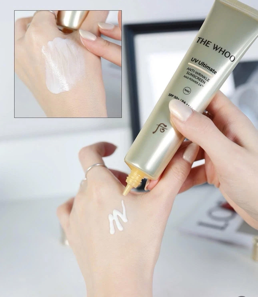 Kem Chống Nắng The Whoo UV Ultimate Anti Wrinkle Sunscreen Special Set SPF50+ PA++++ (3 món)