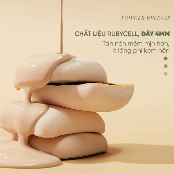 Bộ 2 Bông Mút+Cọ Che Khuyết Điểm Tán Kem Nền Dạng Lỏng Amortals 100% Powder Puff